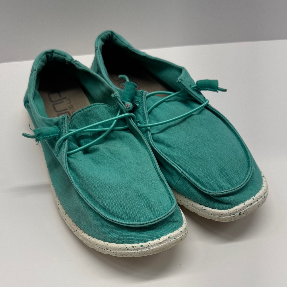 Hey Dude Wendy Teal shoes Size 11